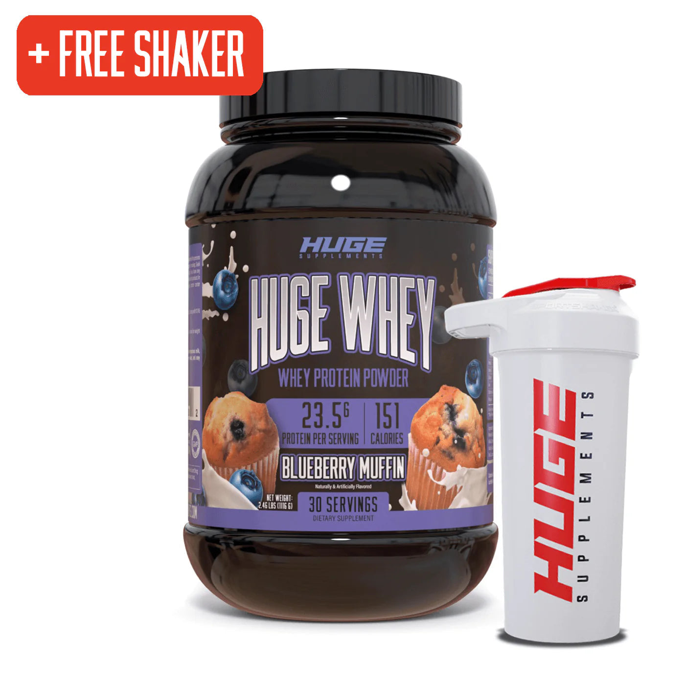Huge Whey Proteína - 25g de Proteína para el Crecimiento Muscular y Recuperación Óptima