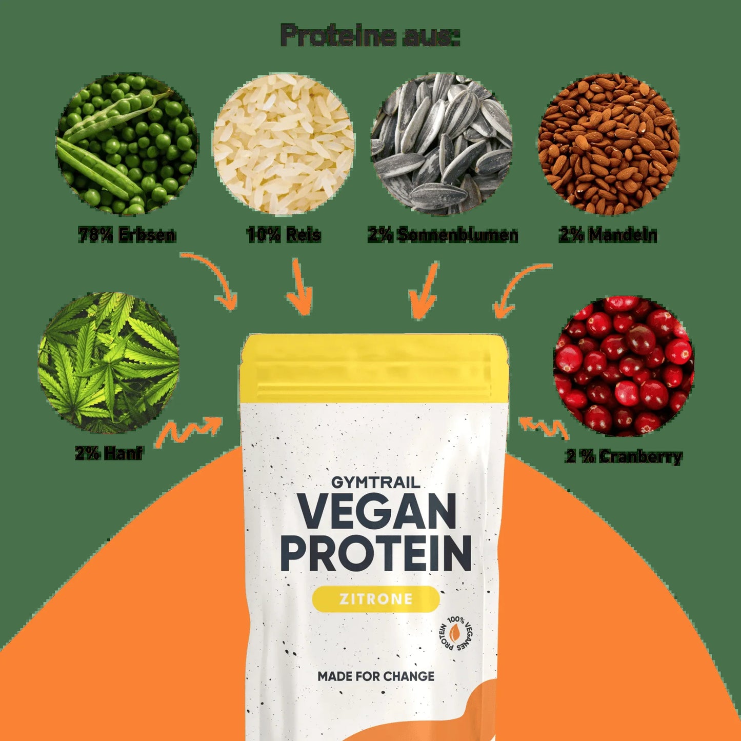 Veganes Eiweiss 700G - Zitrone
