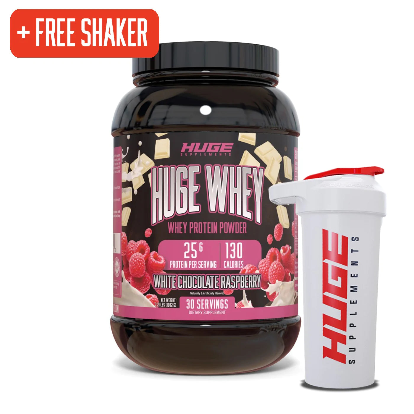 Huge Whey Proteína - 25g de Proteína para el Crecimiento Muscular y Recuperación Óptima