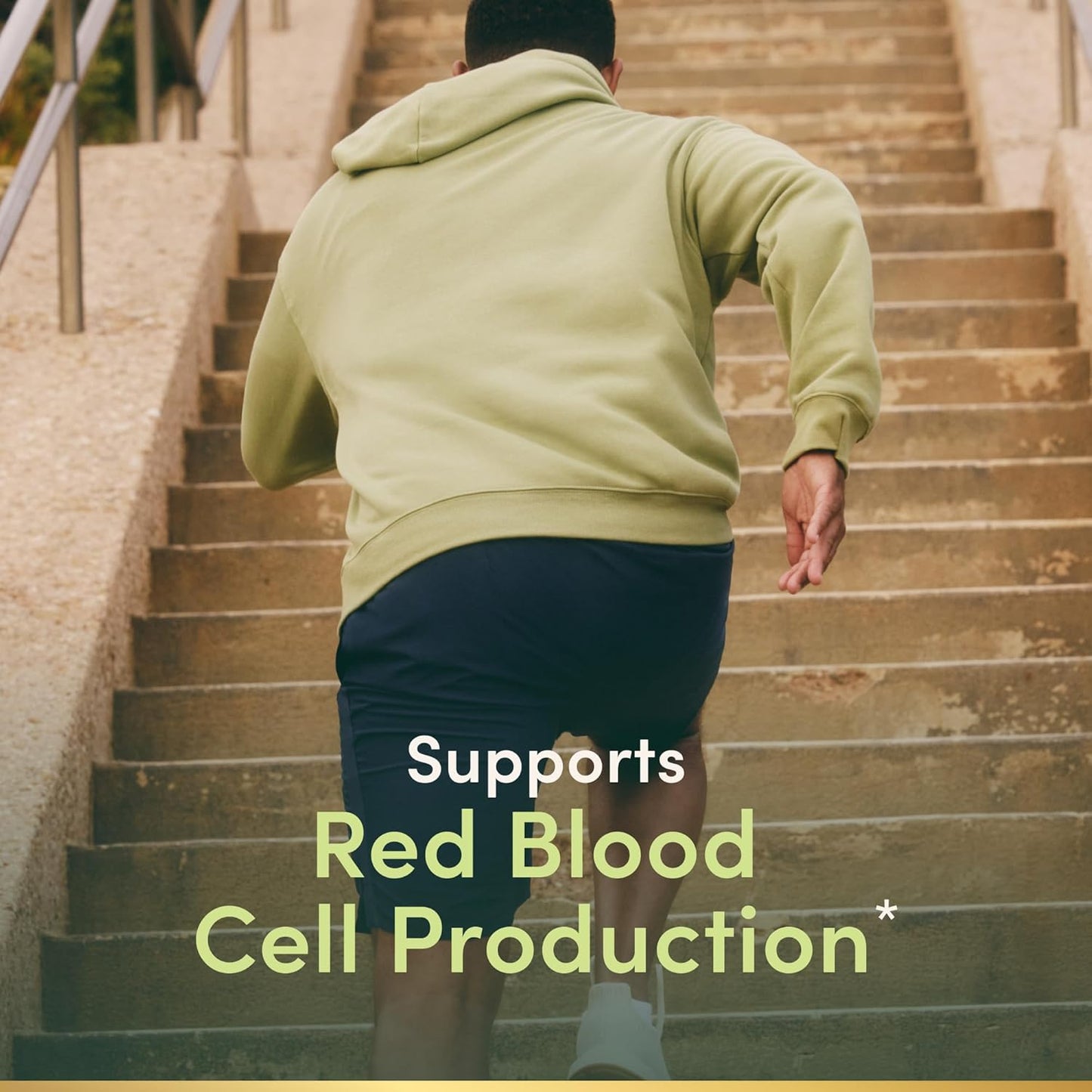 Iron 65Mg, 325 Mg Ferrous Sulfate, Cellular Energy Support, Promotes Normal Red Blood Cell Production, 100 Tablets