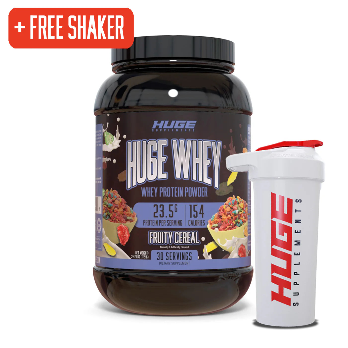 Huge Whey Proteína - 25g de Proteína para el Crecimiento Muscular y Recuperación Óptima