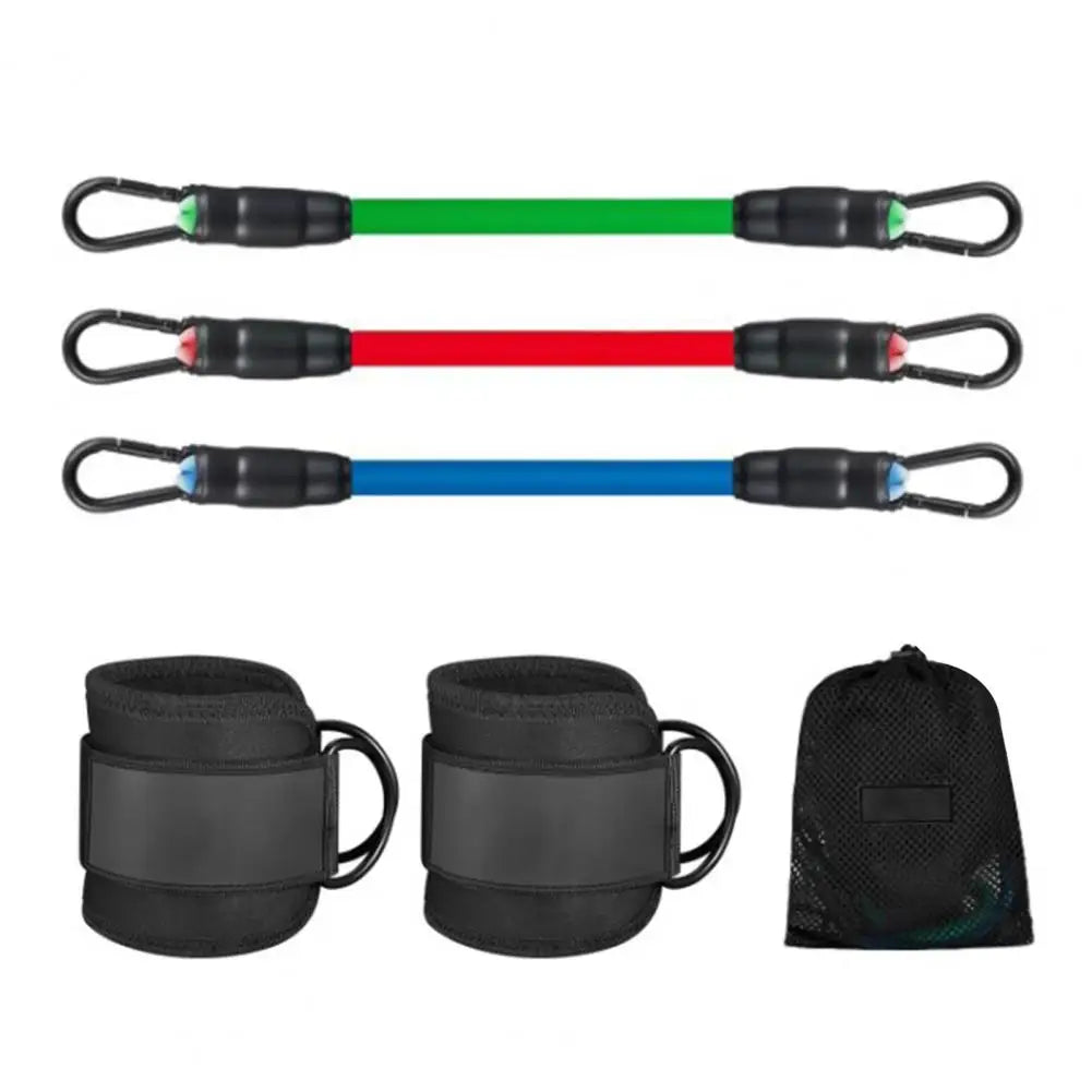 Bandas de Resistencia para Tobillos – Set Ajustable con Cintas de Velcro para Piernas y Entrenamiento de Fuerza
