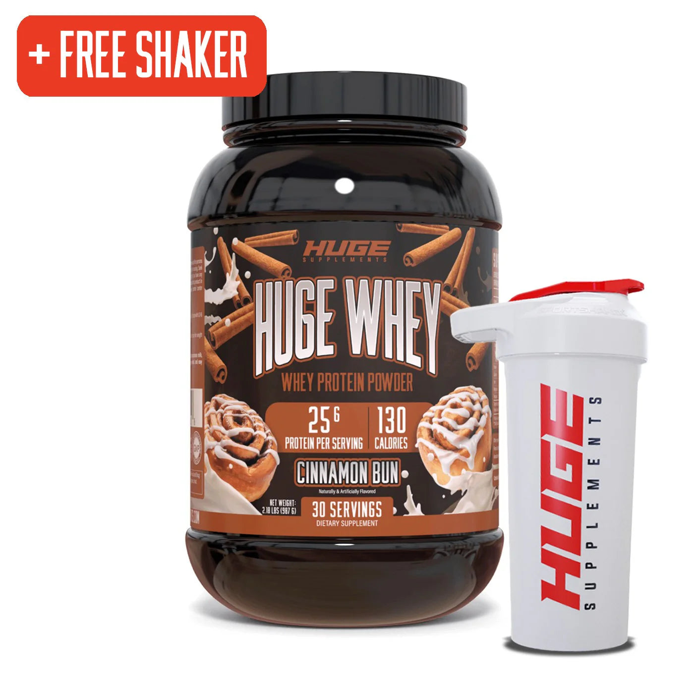 Huge Whey Proteína - 25g de Proteína para el Crecimiento Muscular y Recuperación Óptima