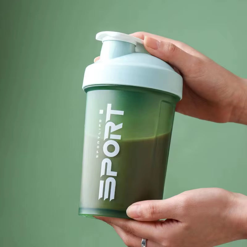 500ML 3-Layer Sports Water Bottle Protein Shaker Outdoor Travel Portable Leakproof Drinkware Plastic My Drink Bottle BPA Free