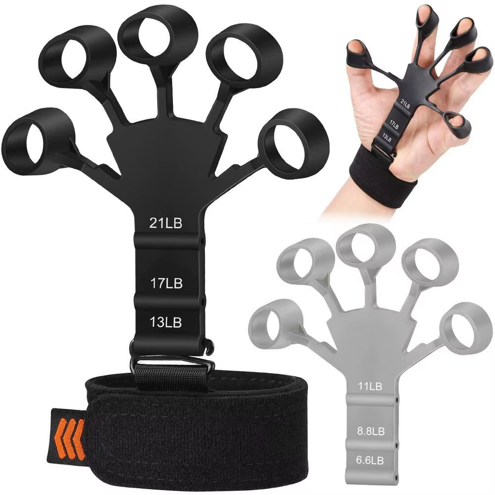 Grip Hand Finger Expander Exercise Strength Trainer Gripper Hand Strengthener for Injury Recovery and Muscle Builder Stretcher