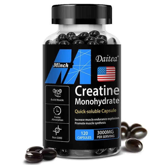 Creatine Monohydrate 3000 mg - Suplemento para Fuerza y Musculatura