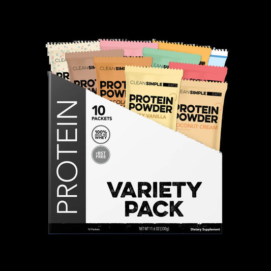 Variedad De Proteína En Polvo - Paquete de Stick Packs con 10 Sabores
