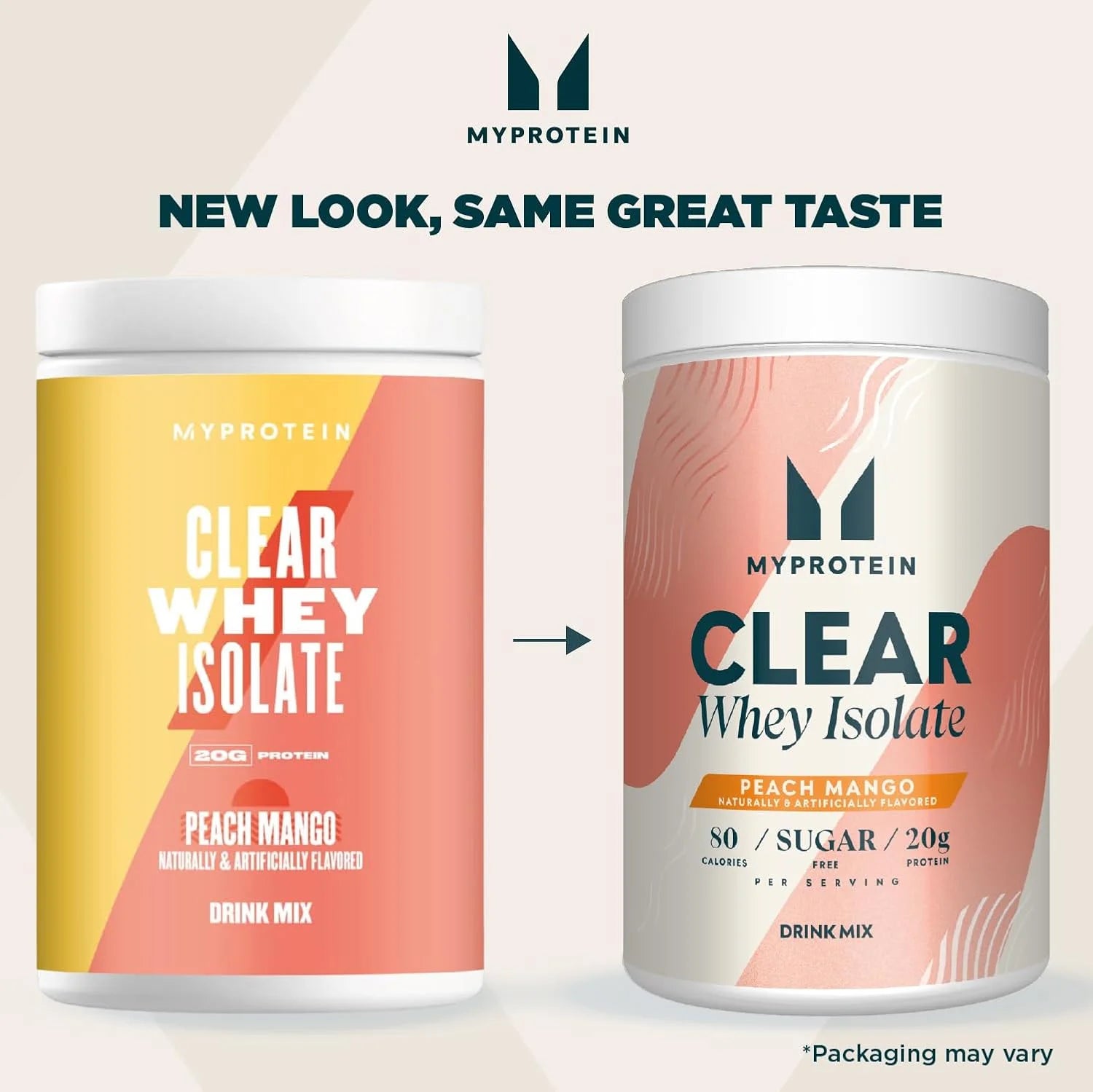 Clear Whey Isolate Protein Powder, Peach Mango, 20 Servings