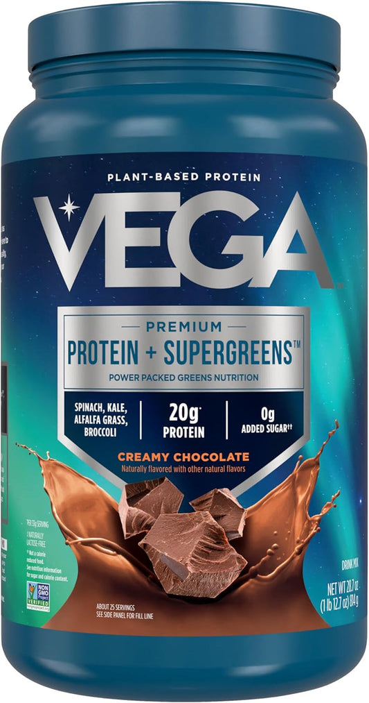 Polvo de Proteína y Verduras, Sabor Chocolate, 812 g