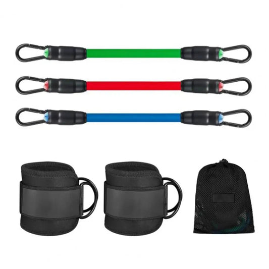 Bandas de Resistencia para Tobillos – Set Ajustable con Cintas de Velcro para Piernas y Entrenamiento de Fuerza