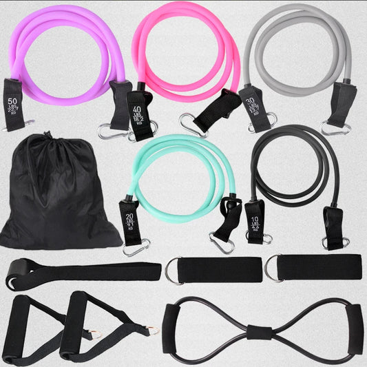 Juego de 12 Bandas de Resistencia Para Entrenamiento 