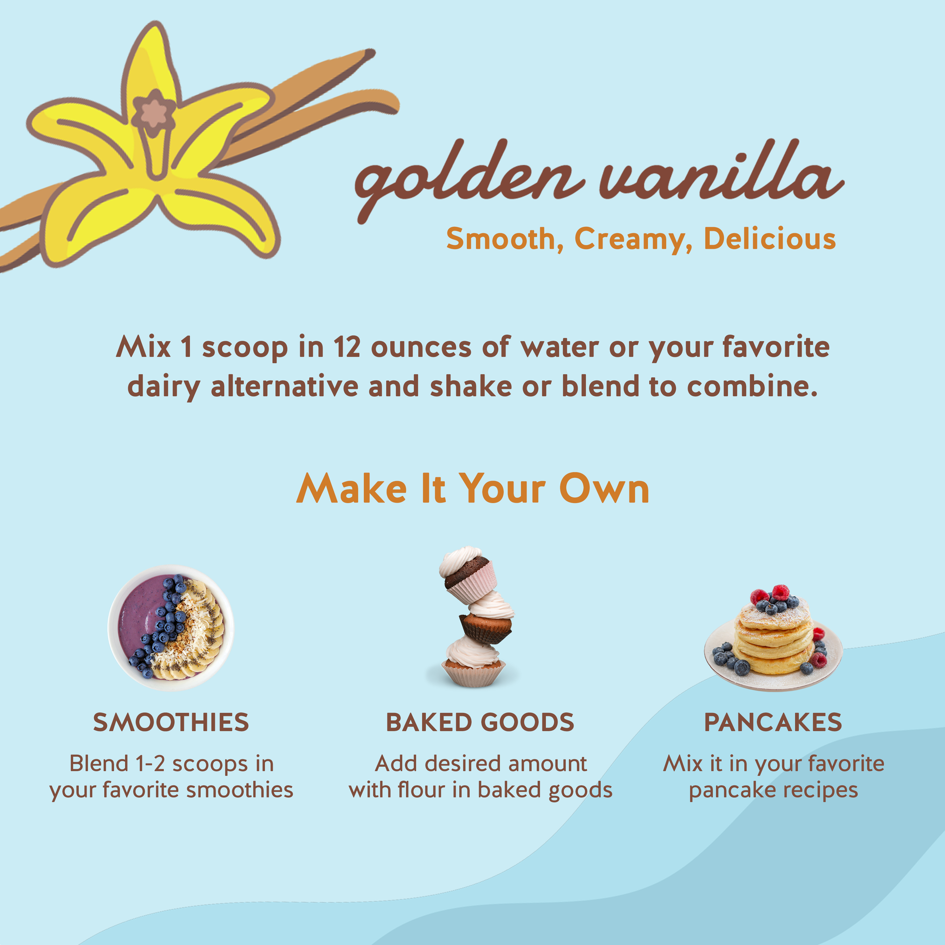 Plant Protein Powder, Golden Vanilla