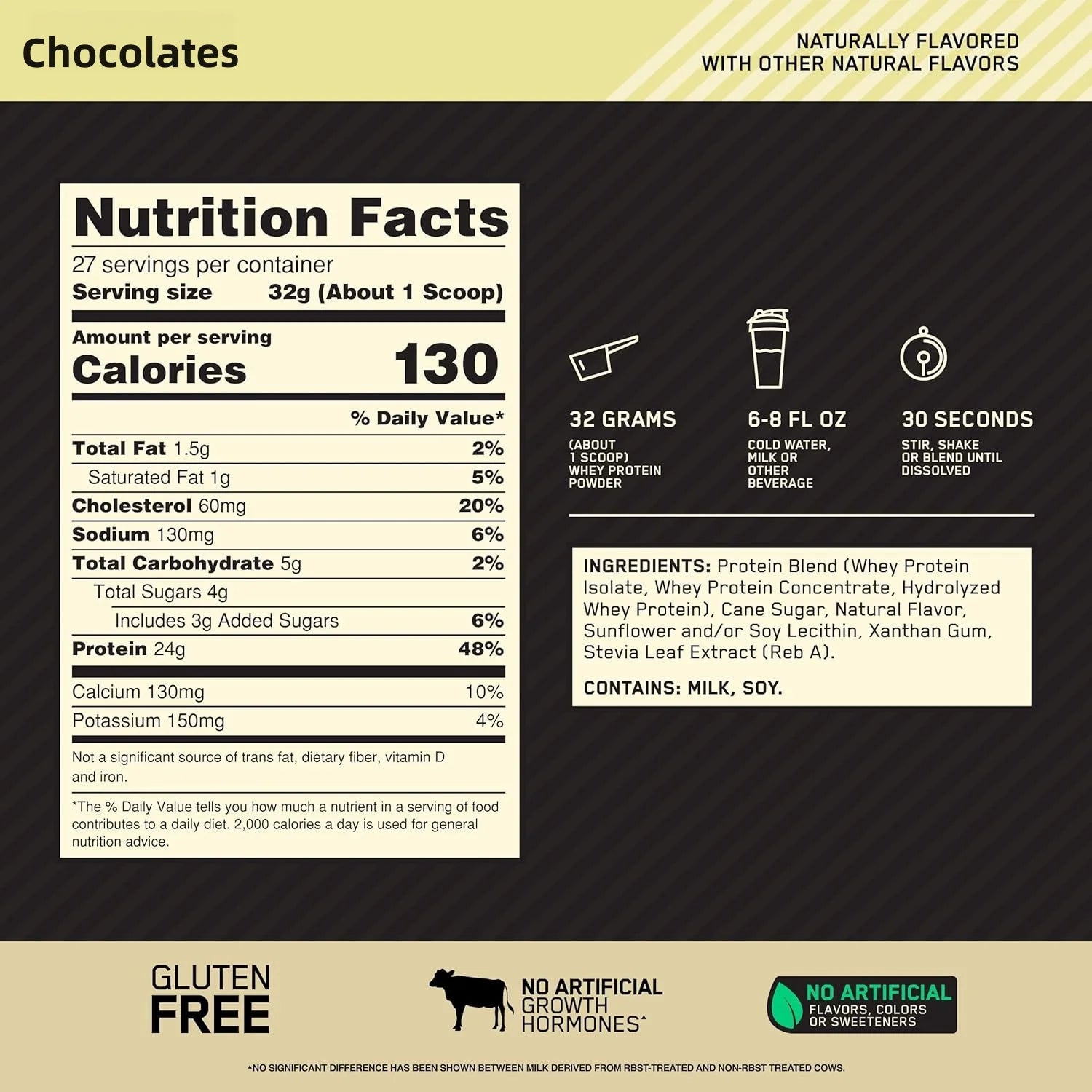 100% Whey Protein Powder 1.98 Pounds