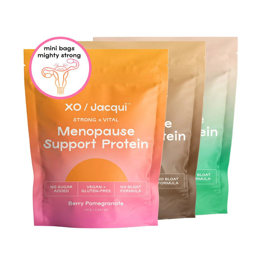 Strong + Vital | Suplemento de Proteína para Menopausia | Paquete Mini de Sabores Variados