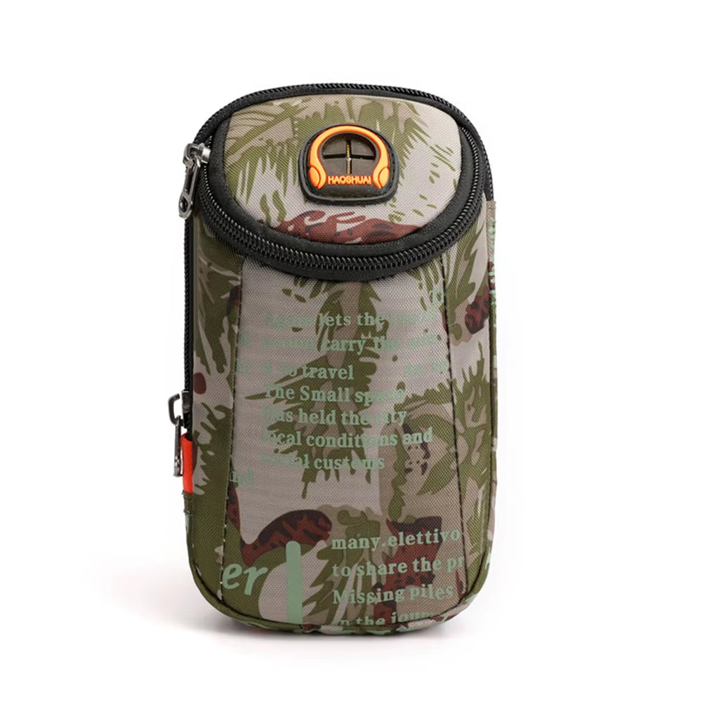 Running Hiking Men Women Arm Bags for Phone Money Keys Outdoor Sports Arm Package Bag with Headset Hole for Camping Cycling